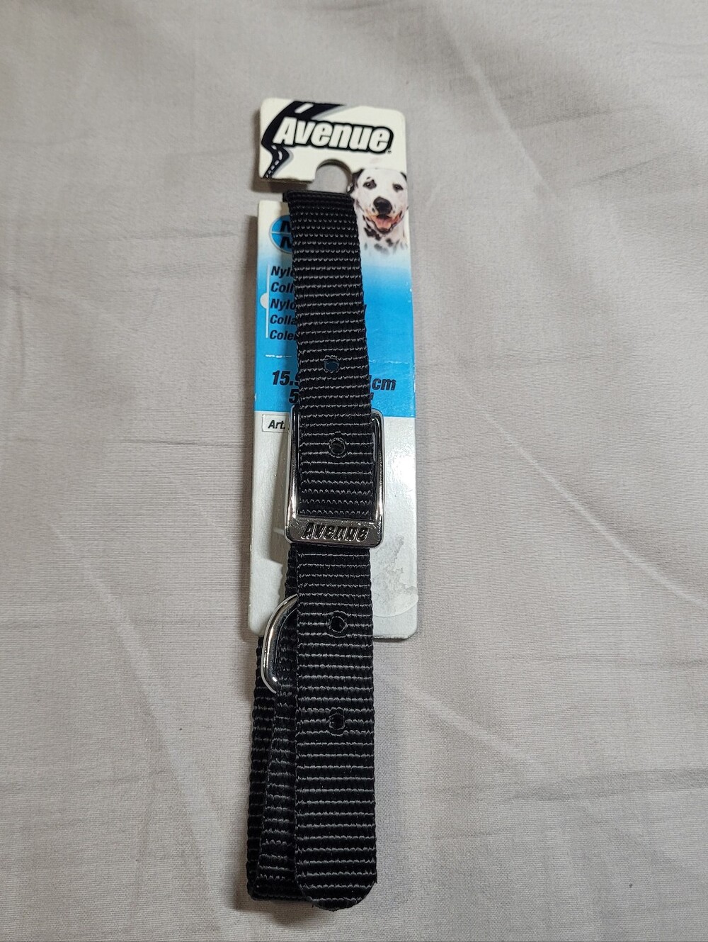 Avenue Black Nylon Dog Collar
